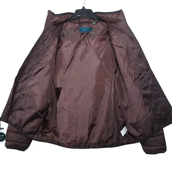 Perry Ellis Mens Lightweight Hooded Puffer Jacket - Mens XXL - Mole - NWT - Picture 7 of 7